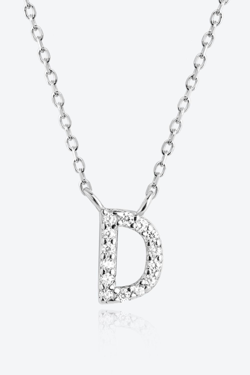 Women A To F Zircon 925 Sterling Silver Necklace