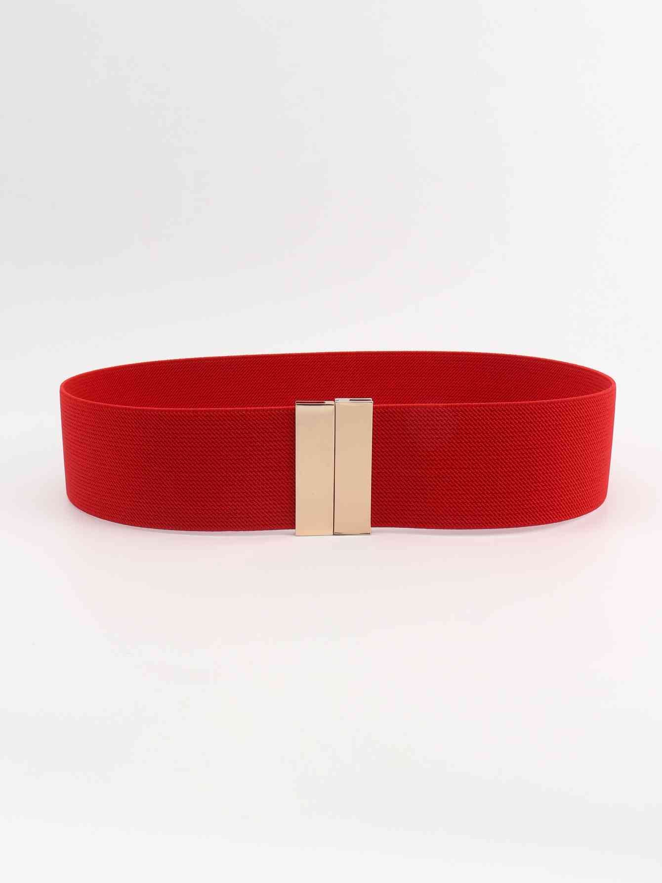 Women's Alloy Buckle Elastic Belt