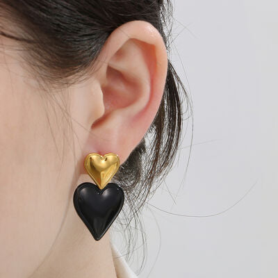 Women's Double Heart Earrings