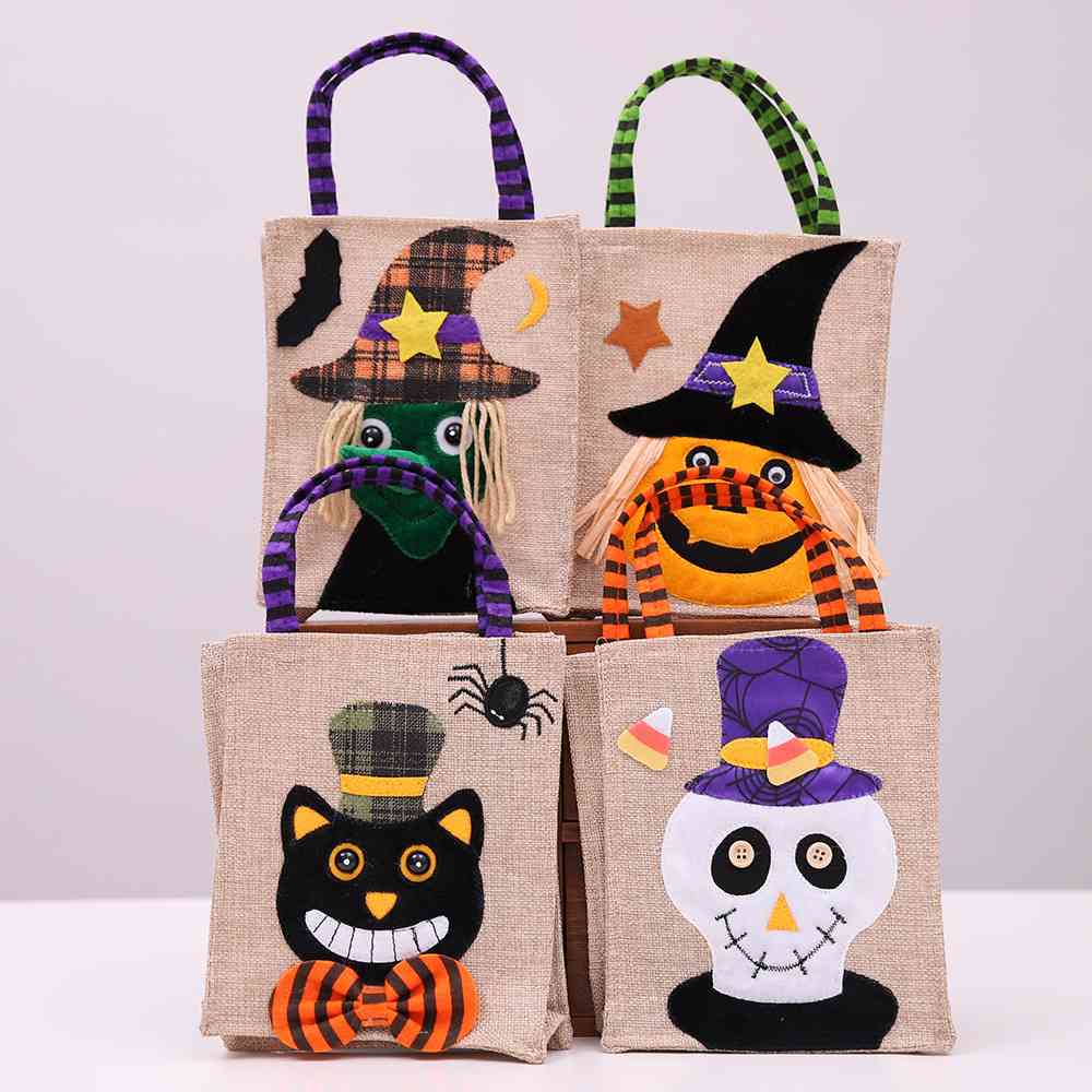 Assorted 2-Piece Halloween Element Tote Bag