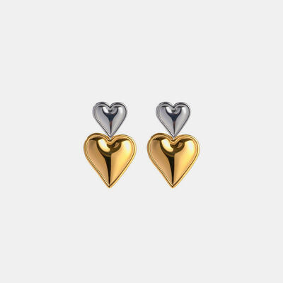 Women's Double Heart Earrings